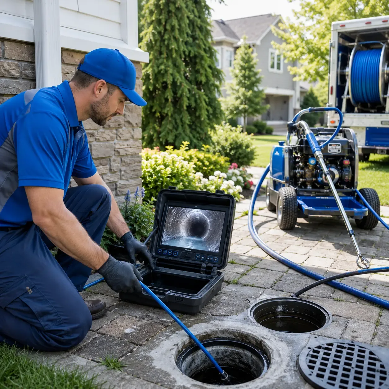 Outdoor drain cleaning professionals serving Woodsboro, TX