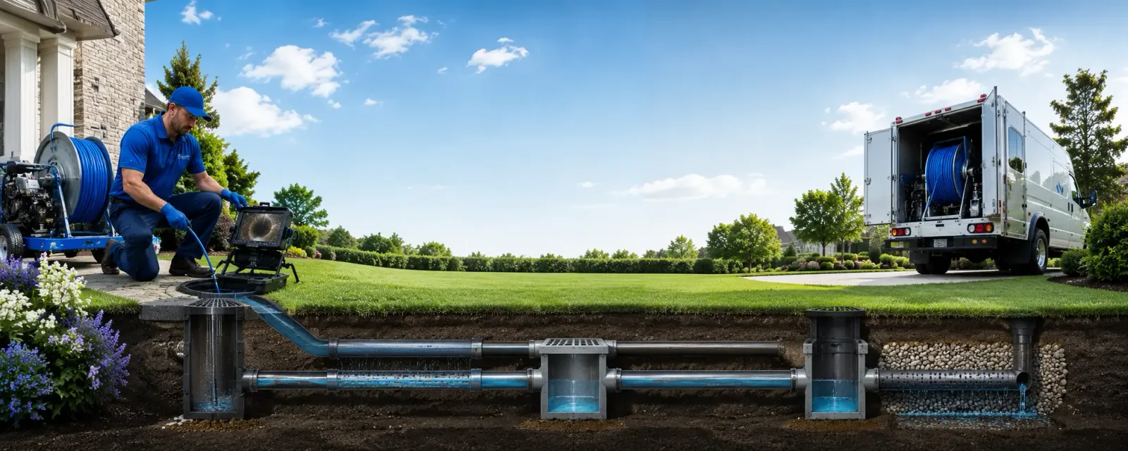 Outdoor drain cleaning information for Woodsboro, TX